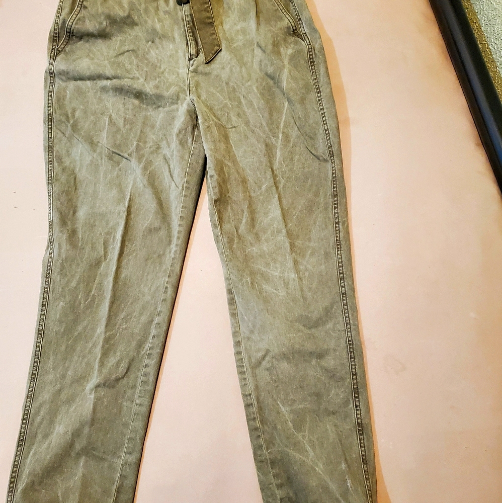 Express High Rise Belted Pants